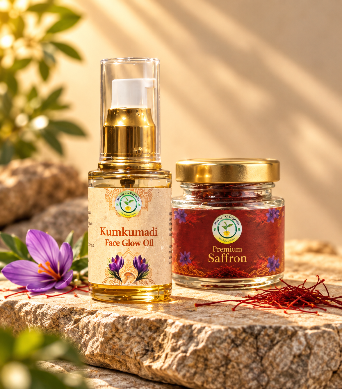 Kumkumadi Face Oil and Kashmiri Saffron