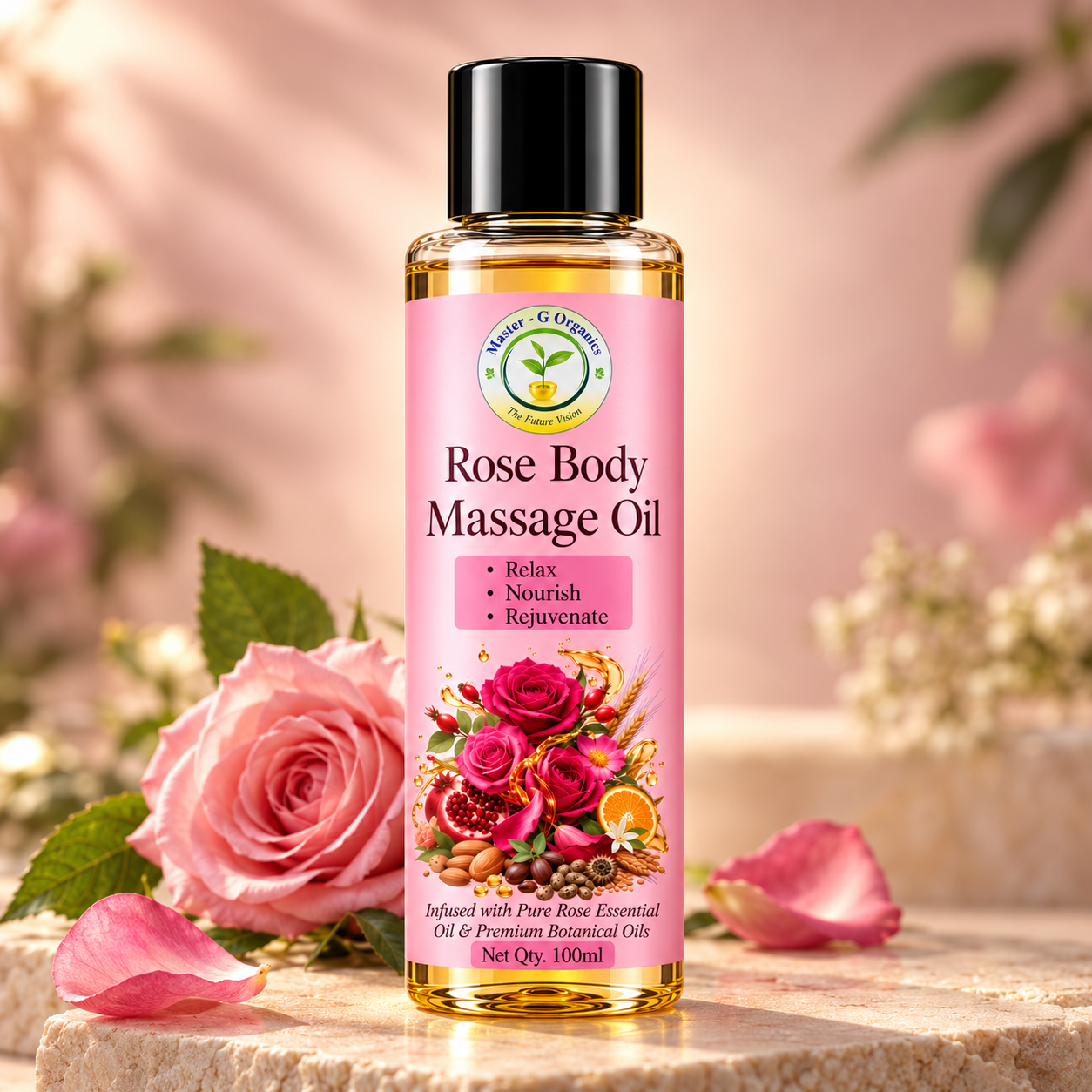 Rose Body Massage Oil