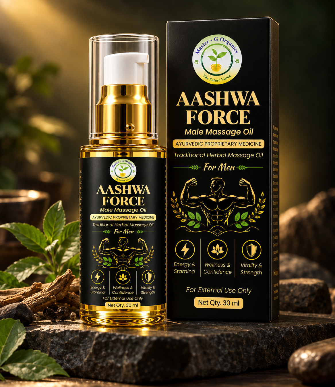 Aashwa Force Male Massage Oil